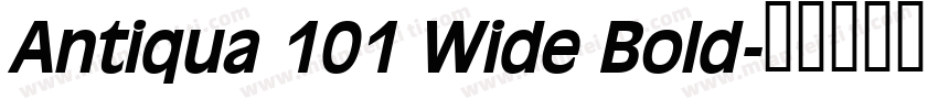 Antiqua 101 Wide Bold字体转换
